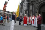 Accueil de la marche par Mgr Jousten